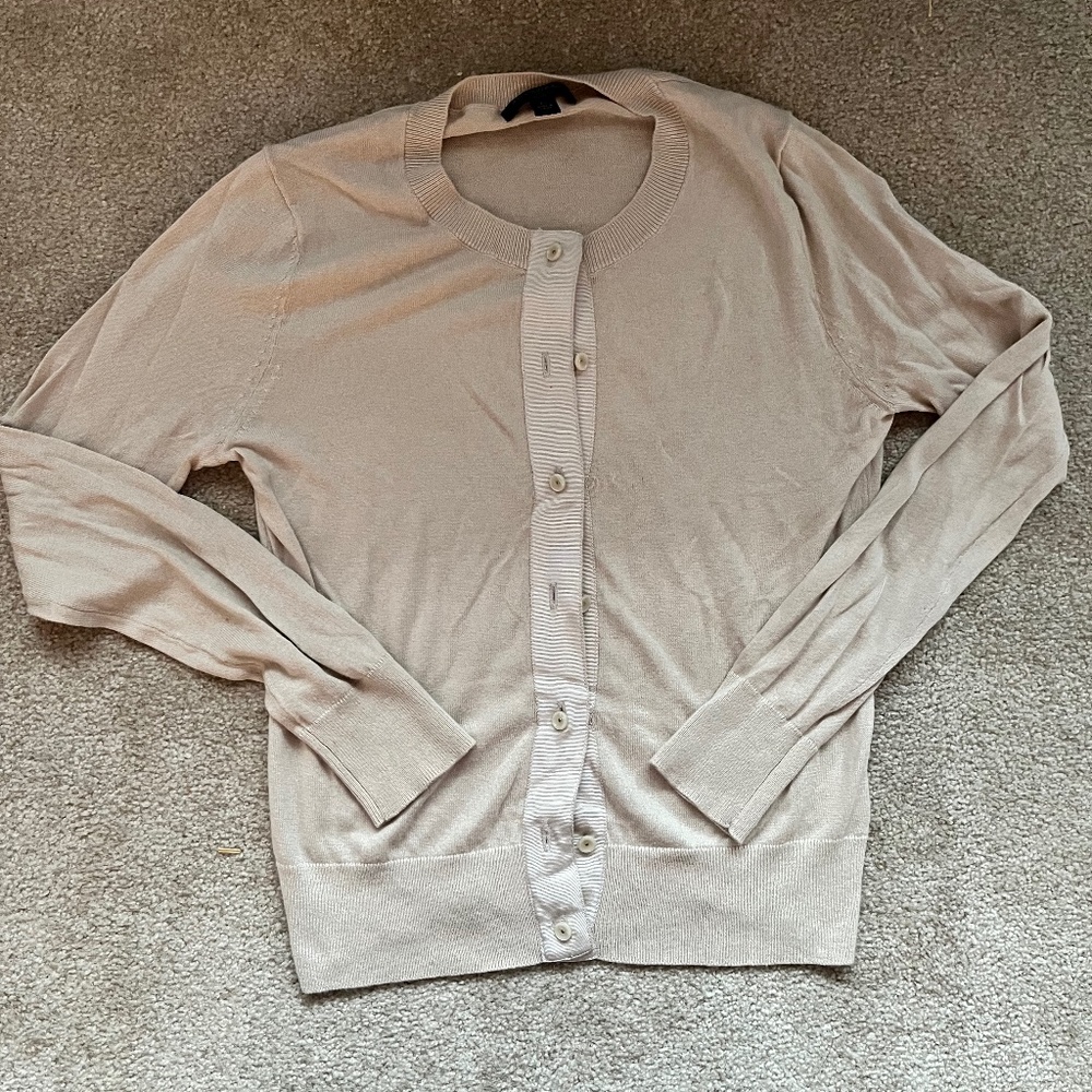Cream LOFT Cardigan